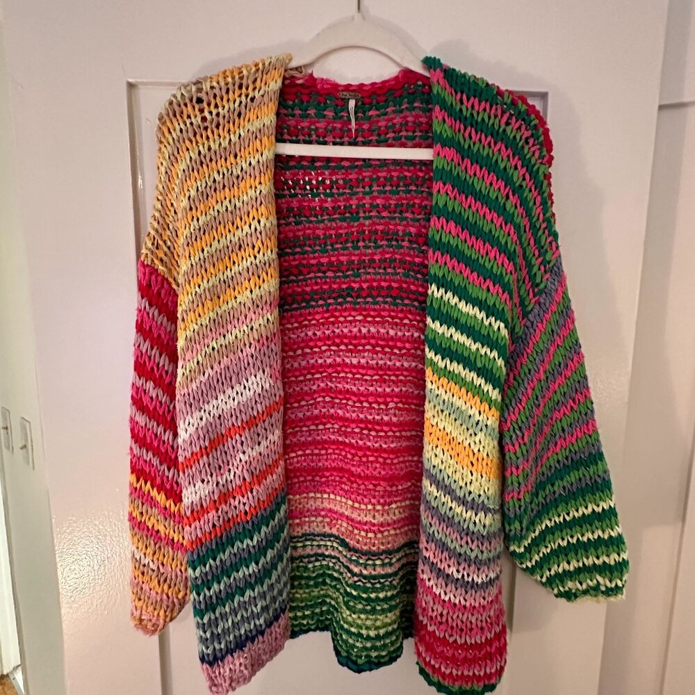 Free People Crochet Cardigan